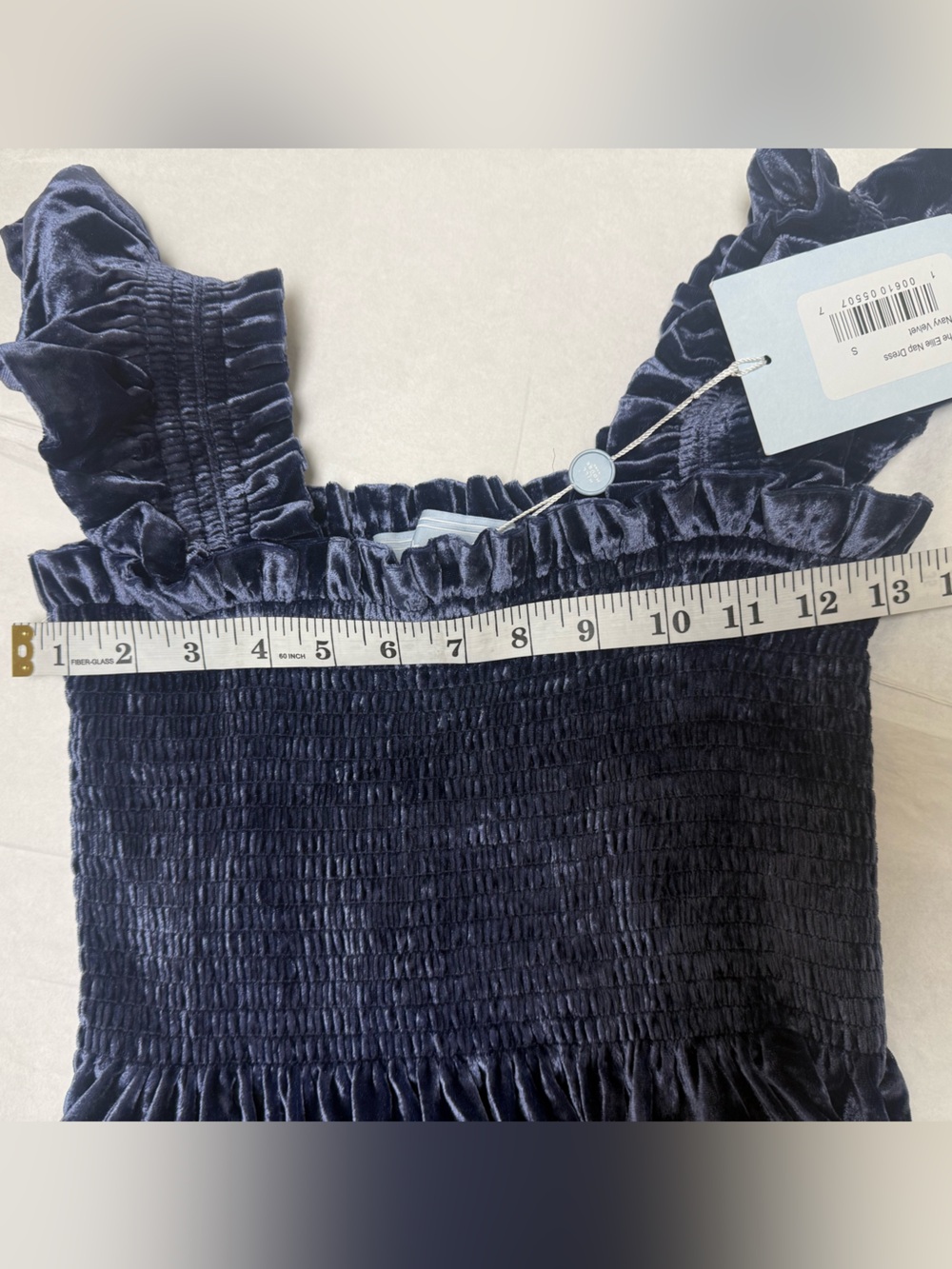 NWT; Hill House Home Ellie Nap Dress Navy Velvet 🌻 - Picture 5 of 8